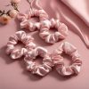 Cherry Blossom Pink Pure Mulberry Silk Scrunchie 4