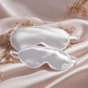 Moonbeam Rest White Pure Mulberry Silk Sleepmask 2