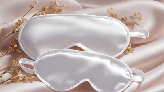 Moonbeam Rest White Pure Mulberry Silk Sleepmask