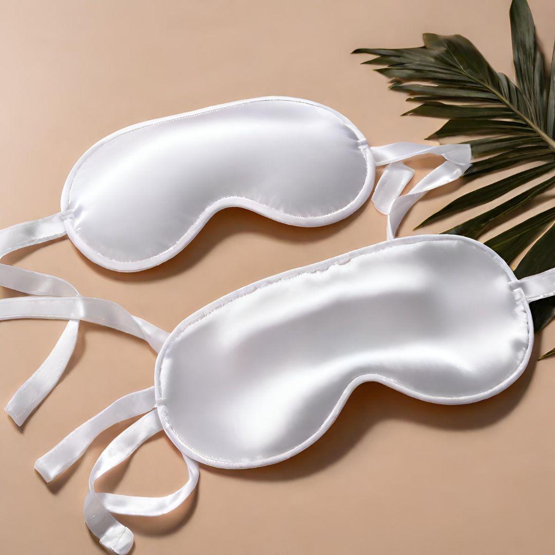 Moonbeam Rest White Pure Mulberry Silk Sleepmask