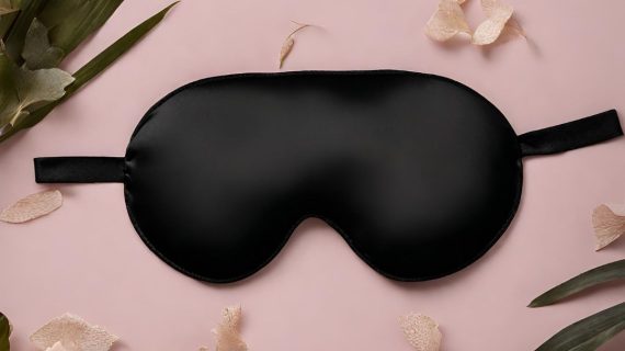 Velvet Night Black Pure Mulberry Silk Sleepmask