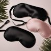 Velvet Night Black Pure Silk Sleepmask