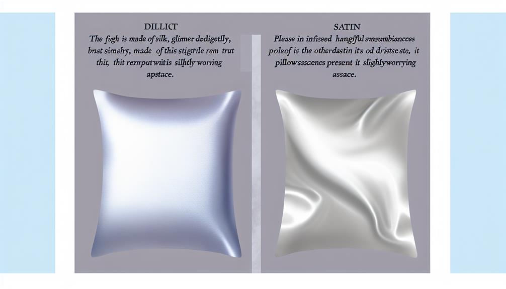 comparing silk and satin