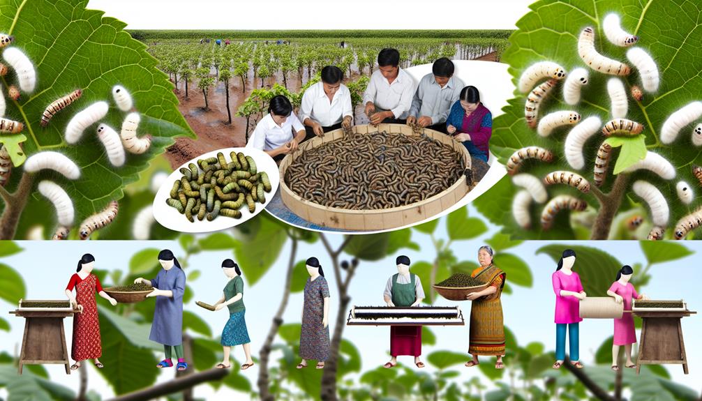 ethical mulberry silk production