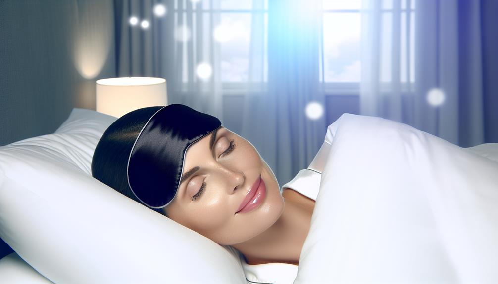 luxurious silk sleep mask